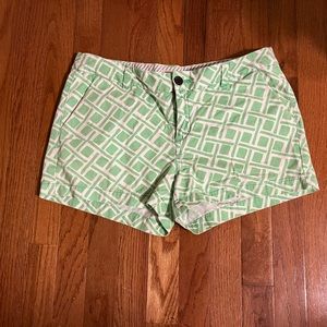 Size 8 Merona Green Patterned Shorts